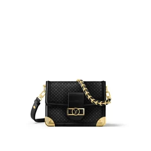 Dauphine MM Mode Leer in Dames Handtassen Chain Bags en Clutches collecties